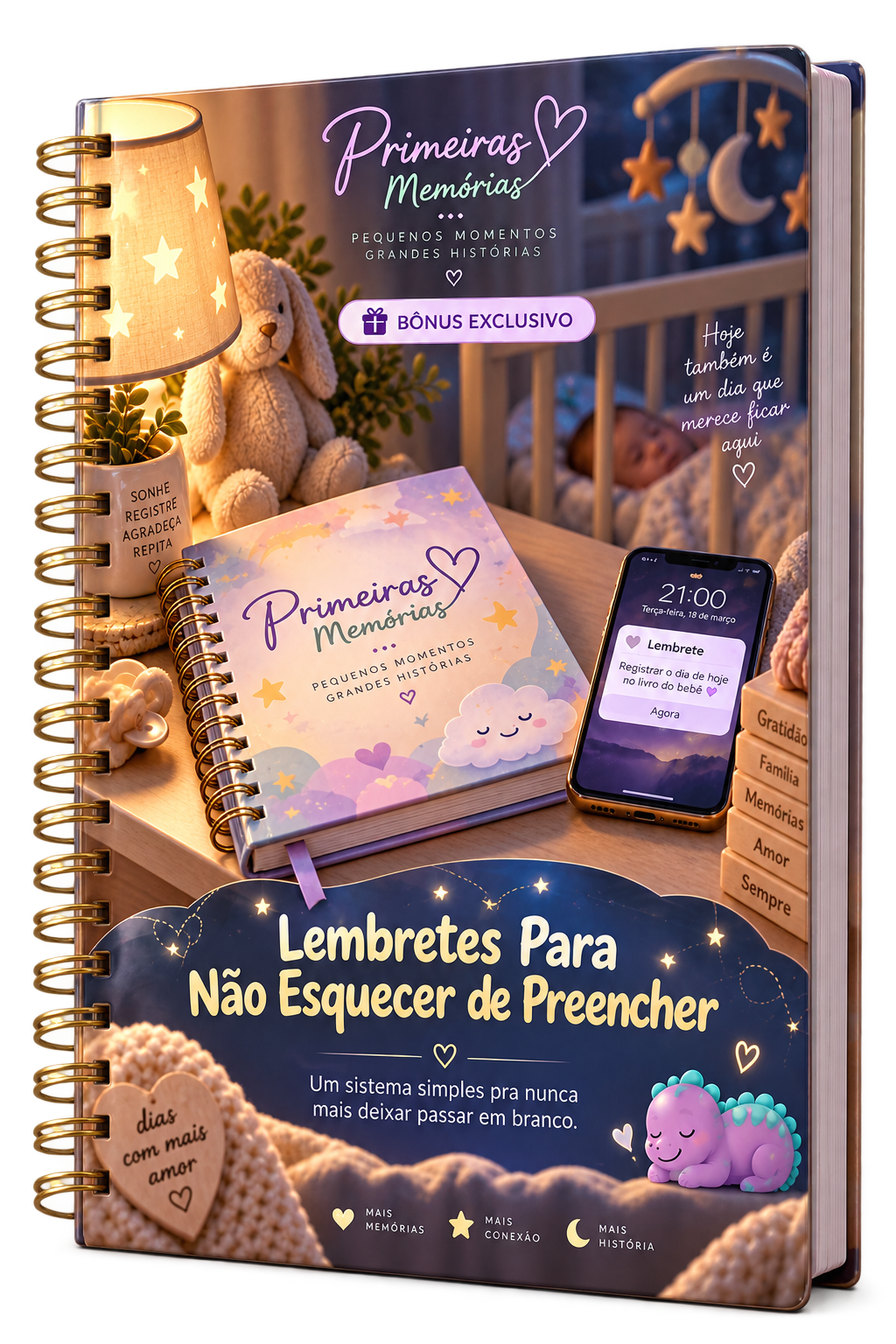 Mockup do Lembretes Para Não Esquecer de Preencher
